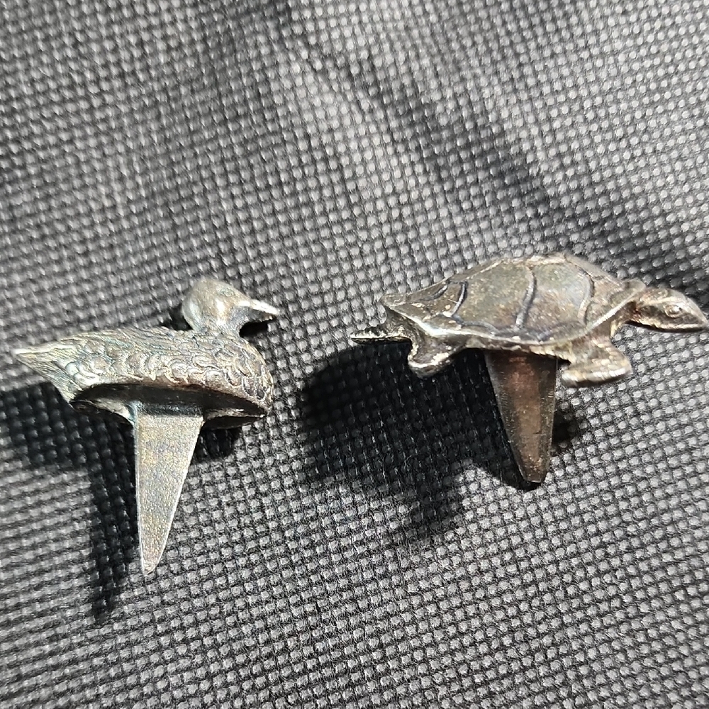 ♥ilver Plated Birthday Candle Holders 60's Mid-Century Set Of 2 By Reed & Barton